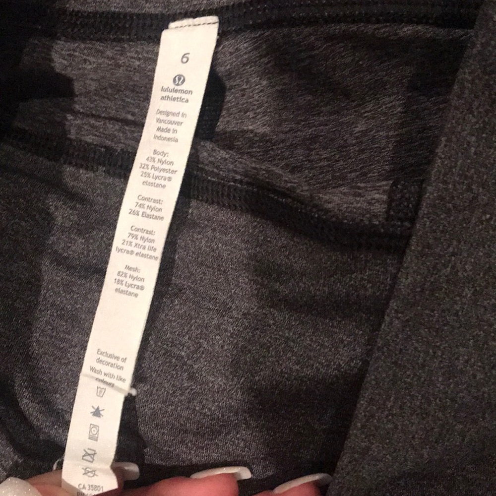 Lululemon Squad GoalS Crop Leggings 17” Heather - Picture 4 of 7